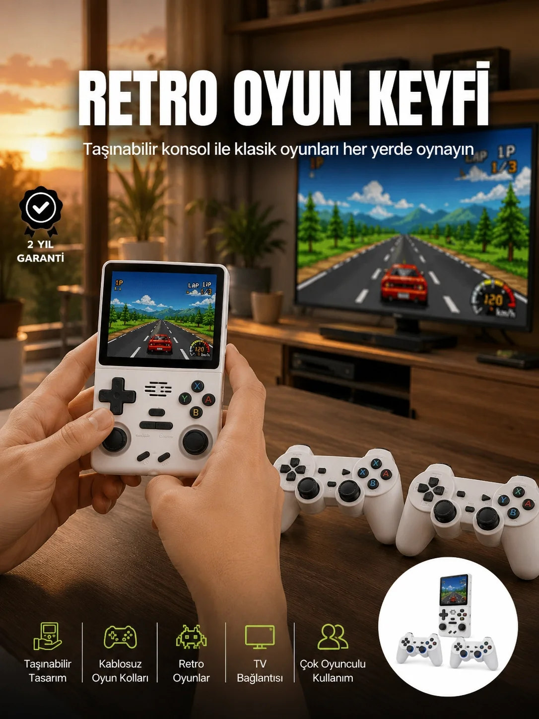 Taşınabilir El Konsolu Kablosuz Gamepadli Yeni Nesil Fiyatı, Yorumları ve Özellikleri