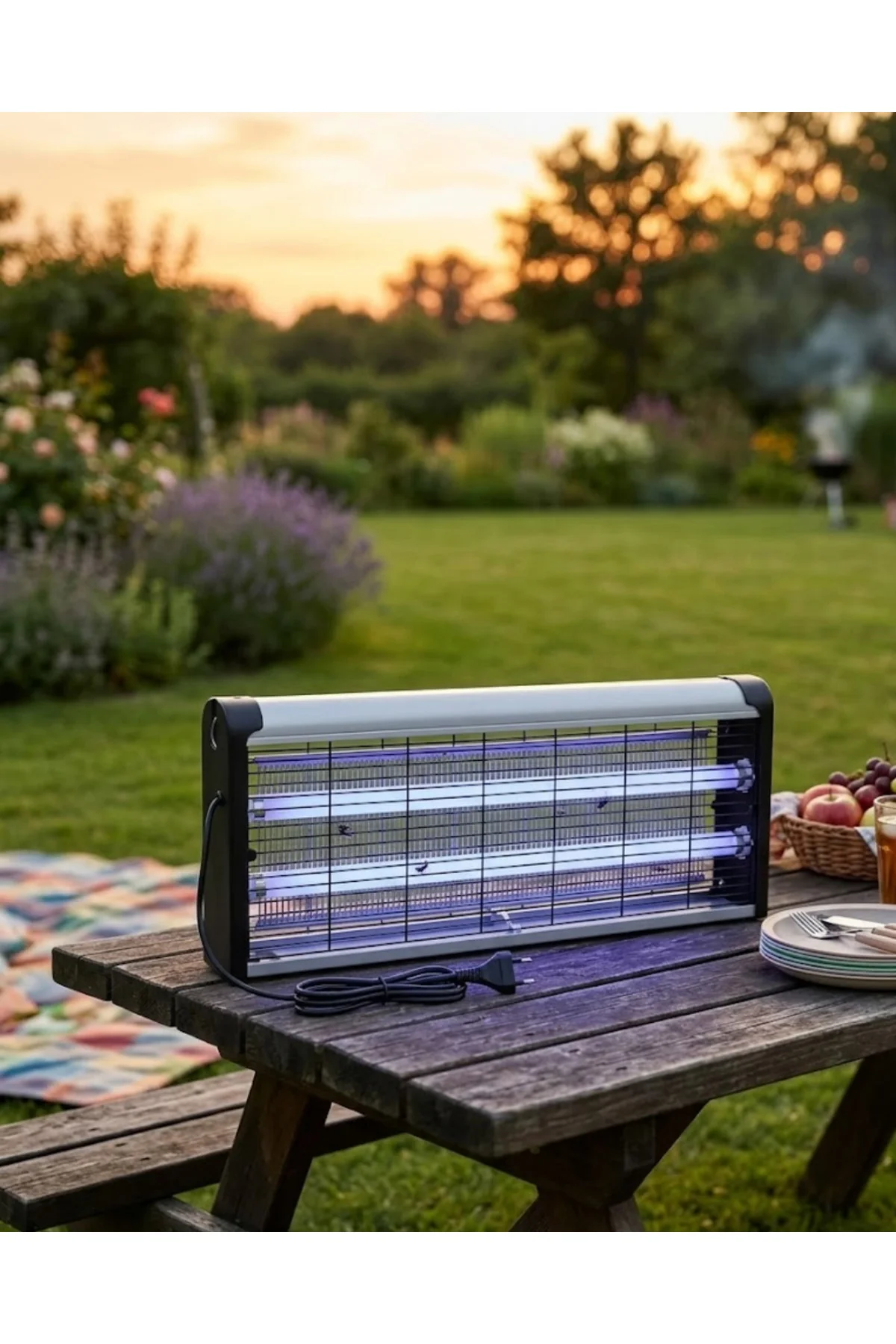 Taşınabilir Elektrikli Sinek Öldürücü 10W Askılı UV Haşere Lambası