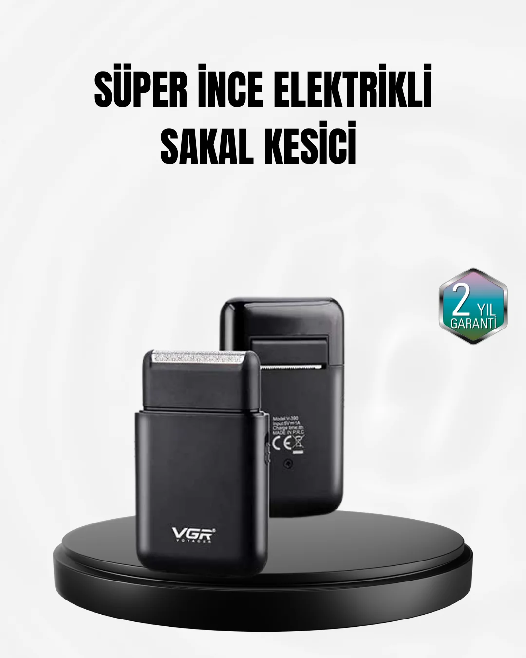 Taşınabilir Elektrikli Tıraş Makinesi USB Şarjlı 5W Motor ve 0.3 mm Hassas Kesim Taşınabilir Elektrikli Tıraş Makinesi USB Şarjlı 5W Motor ve 0.3 mm Hassas Kesim