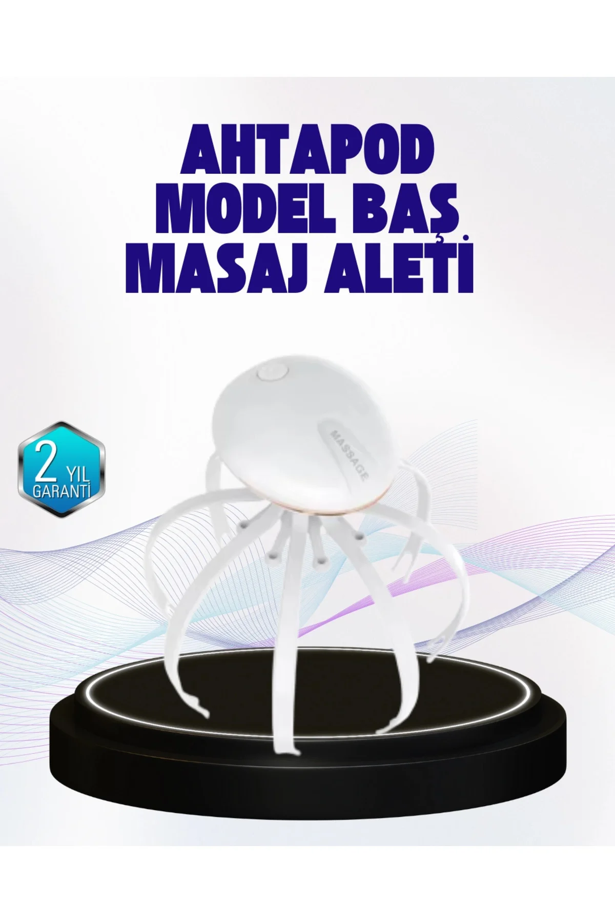 Taşınabilir Elektrikli Kafa Masaj Cihazı Sessiz Motor ve Ergonomi