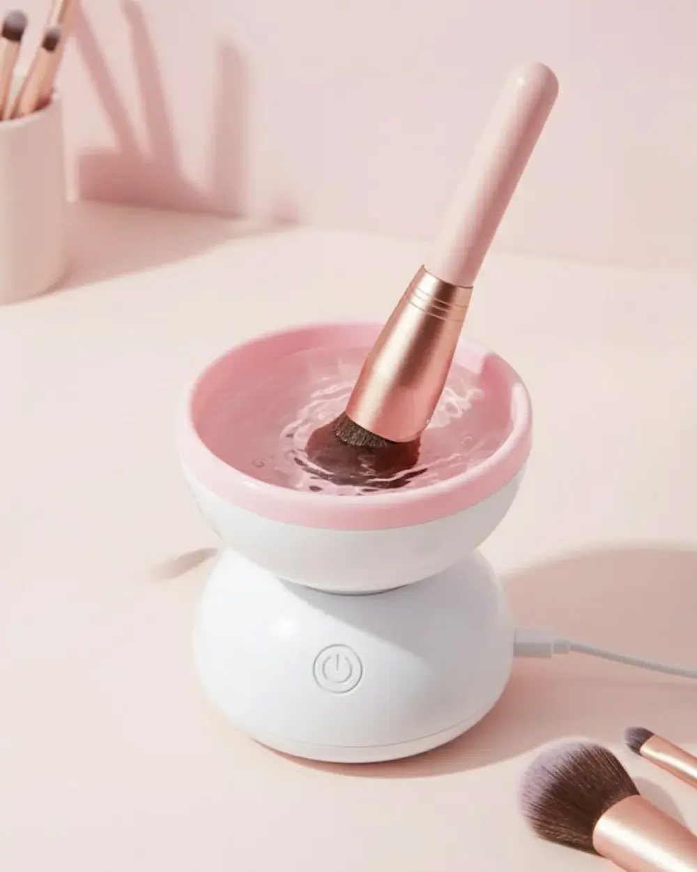 Taşınabilir Elektrikli Makyaj Fırçası Temizleme ve Kurutma Cihazı