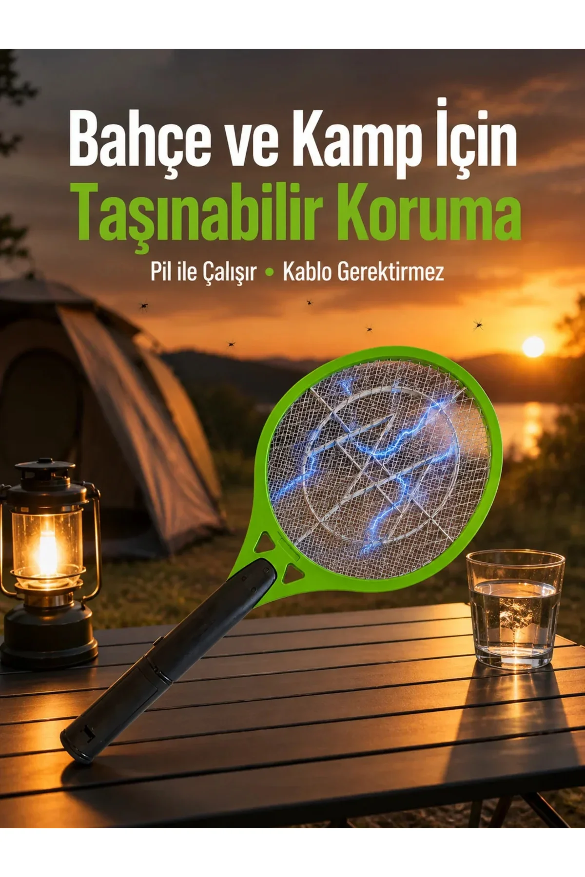Taşınabilir Elektronik Sinek Kovucu | Balkon, Bahçe ve Kamp İçin İdeal Yeni Nesil
