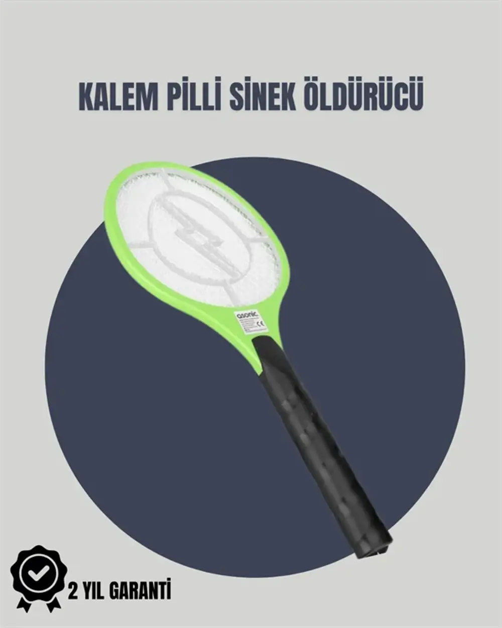 Taşınabilir Elektronik Sinek Swatter – Kimyasal İçermeyen, Ergono