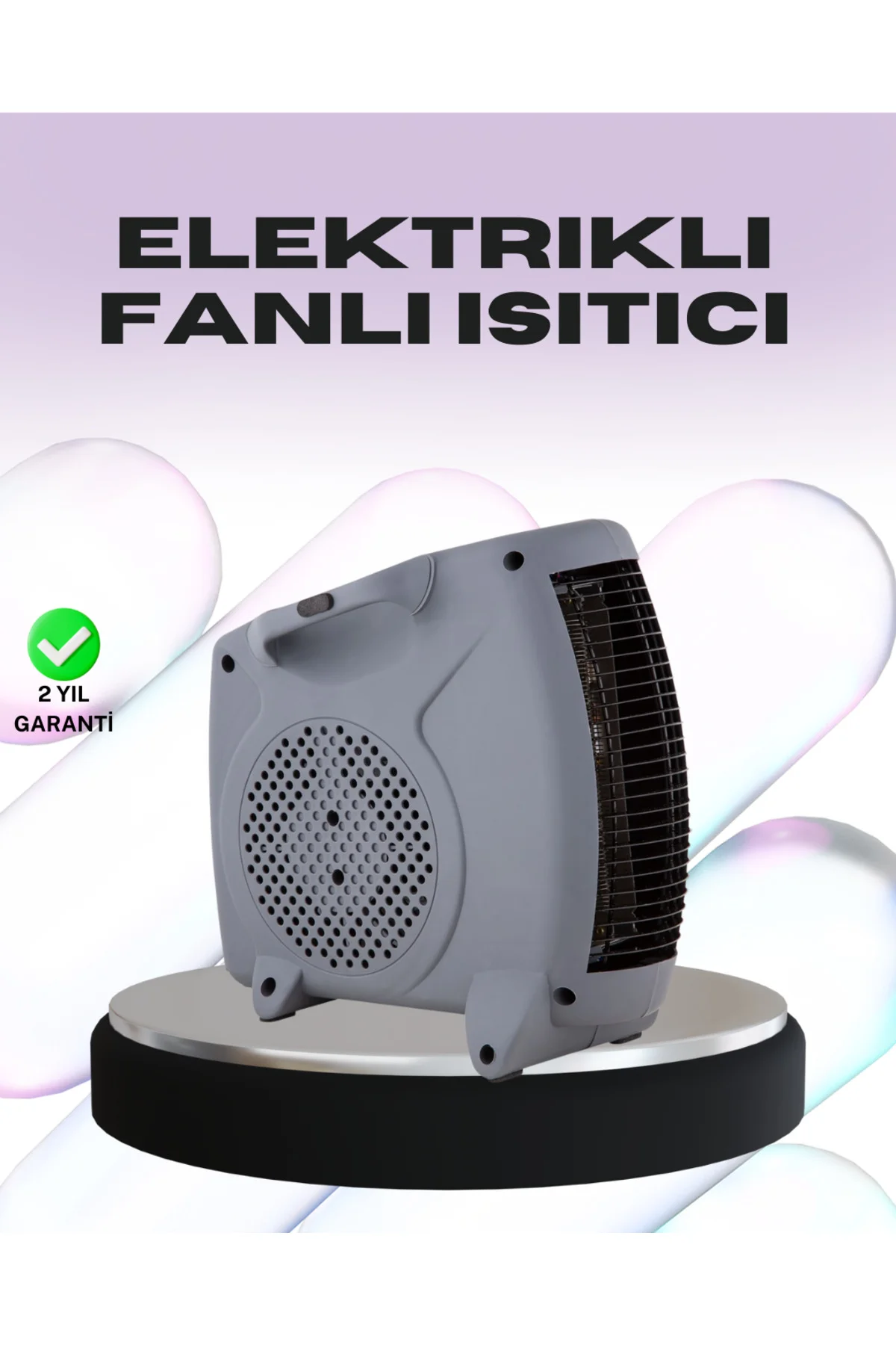 Taşınabilir Fanlı Isıtıcı Elektrikli Termik Korumalı Oda Isıtıcı