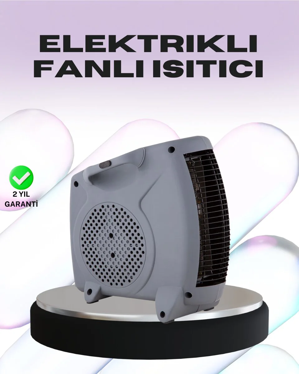 Taşınabilir Fanlı Isıtıcı Elektrikli Termik Korumalı Oda Isıtıcı - Yüksek Verimlilik ve Güvenlik
