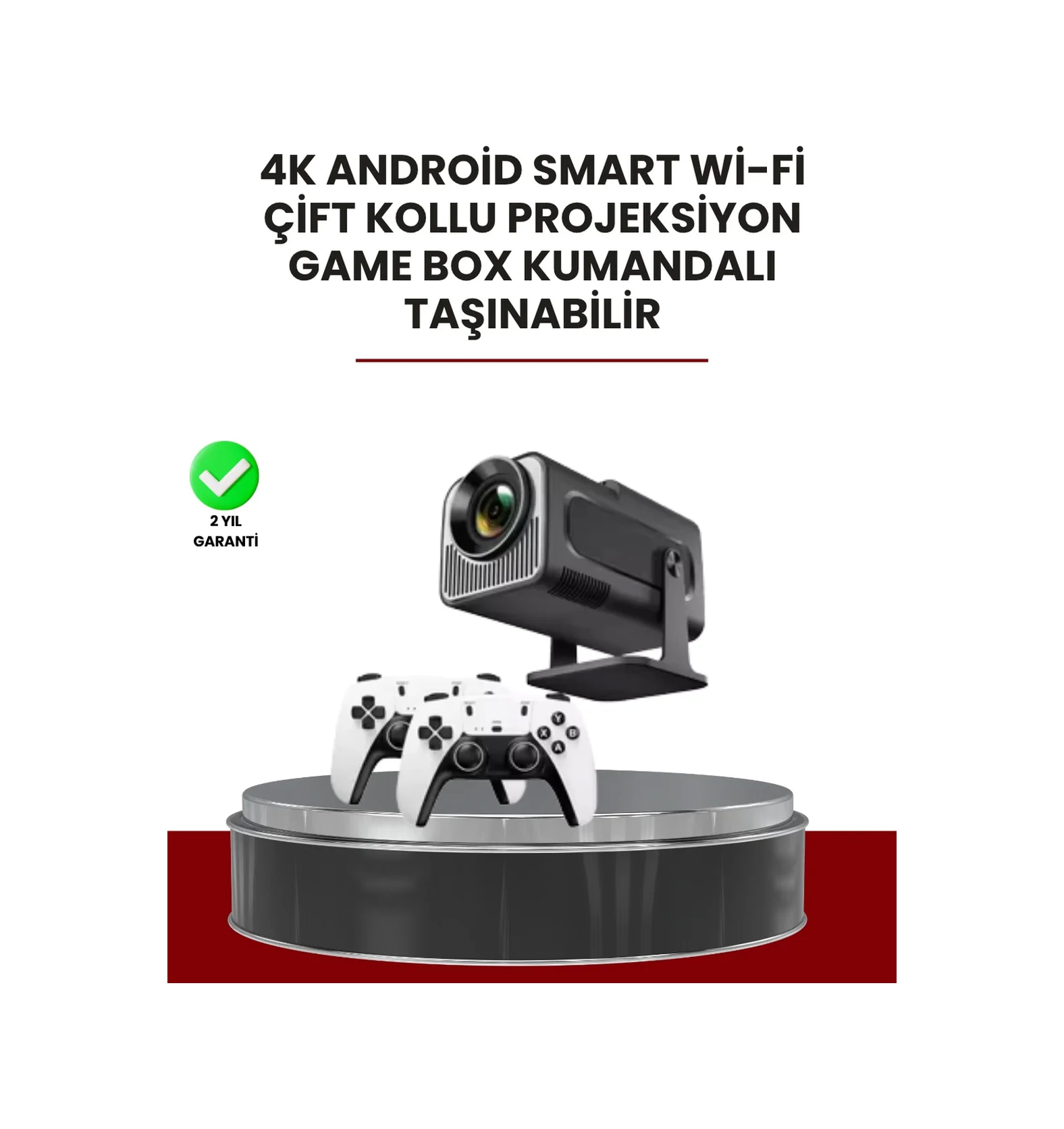 Taşınabilir Full Hd Projektör - 1 Gb Ram, 8 Gb Hafıza