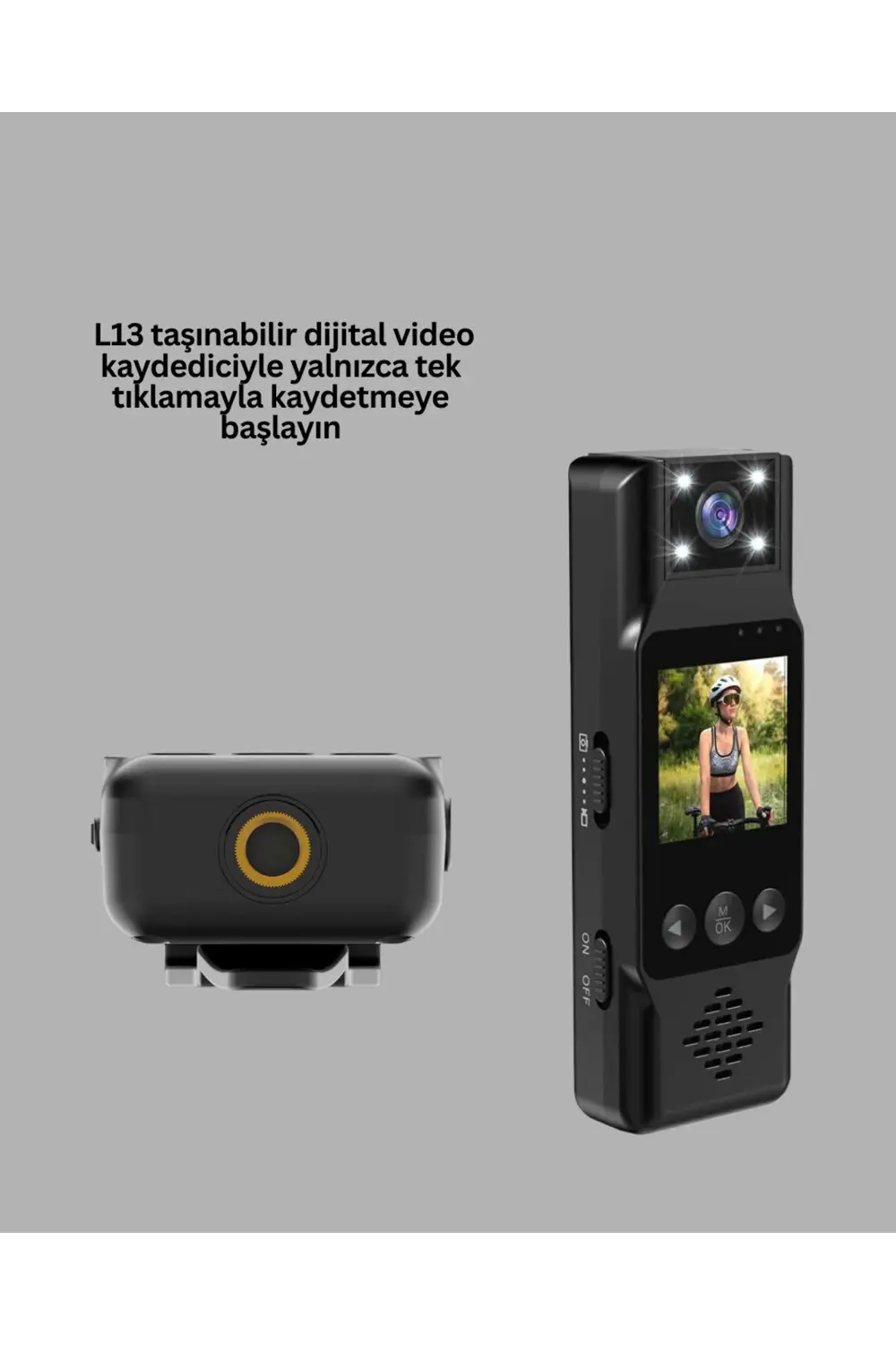 Taşınabilir Full HD Mini Kamera TFT Ekranlı