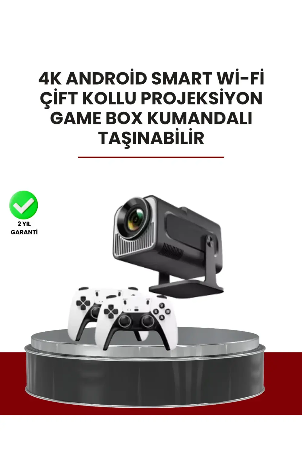 Taşınabilir Full HD Projektör - 1 GB RAM, 8 GB Hafıza