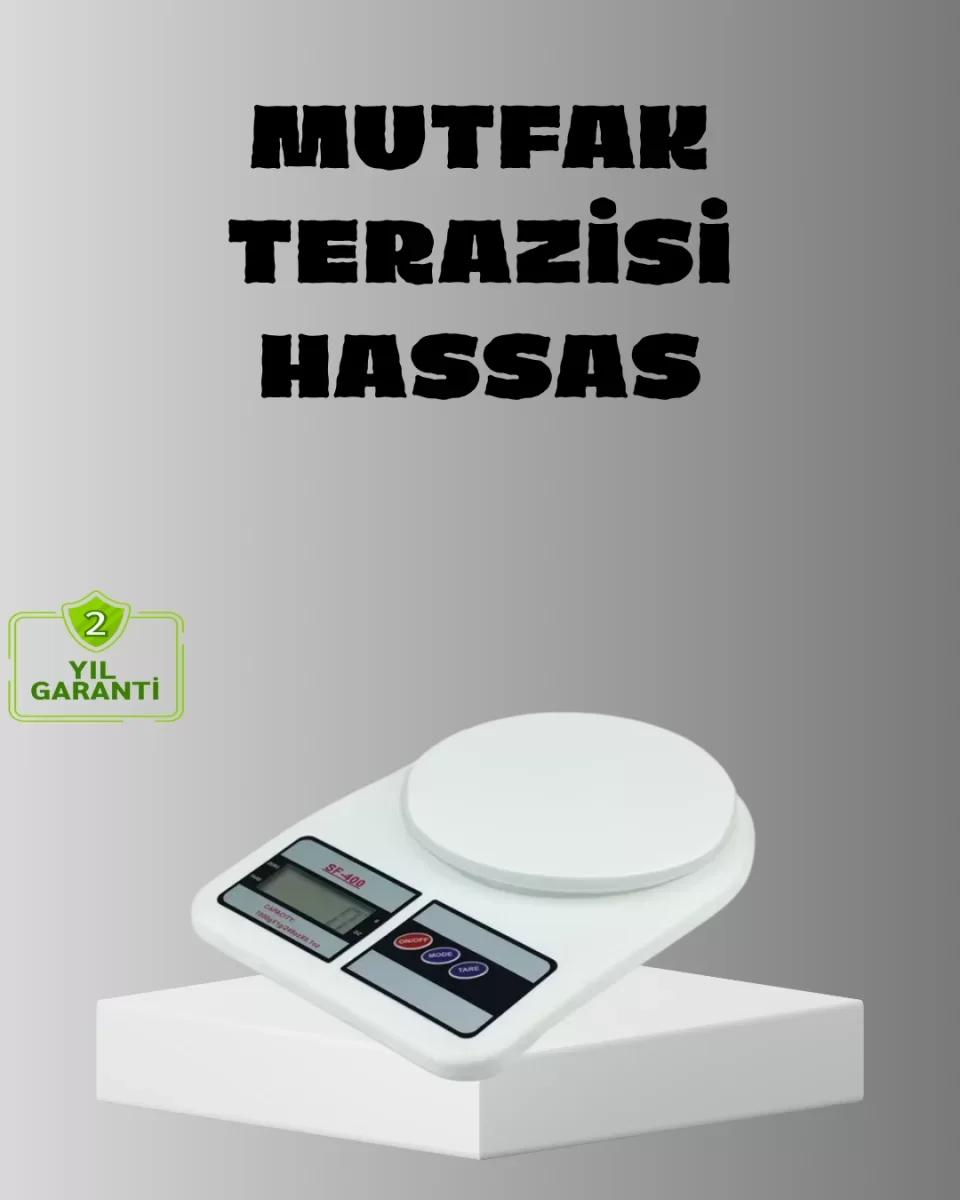 Taşınabilir Hassas Tartı – 5kg Kapasite, 1g Ölçüm, Gram ve Ons De