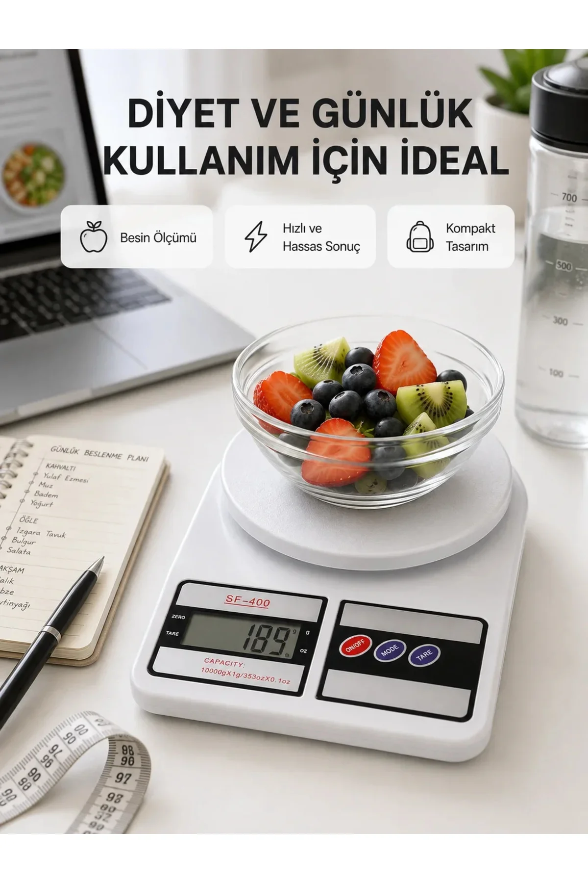 Taşınabilir Hassas Tartı – 5kg Kapasite, 1g Ölçüm, Gram ve Ons Desteği Yeni Nesil Taşınabilir Hassas Tartı – 5kg Kapasite, 1g Ölçüm, Gram ve Ons Desteği Yeni Nesil