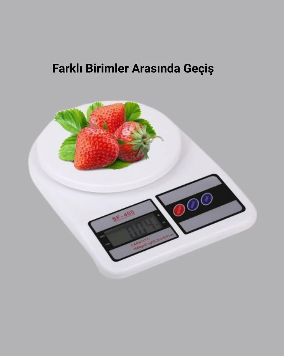 Taşınabilir Hassas Tartı – 5kg Kapasite 1g Ölçüm Gram ve Ons Desteği