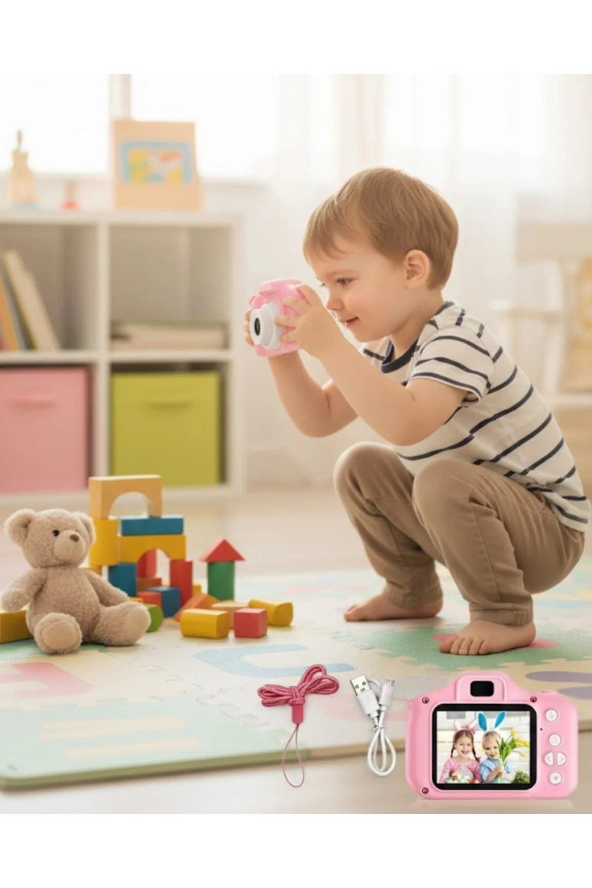 Taşınabilir Hd Dijital Kamera Video Kayıt Fotoğraf Çekim Usb Bağl