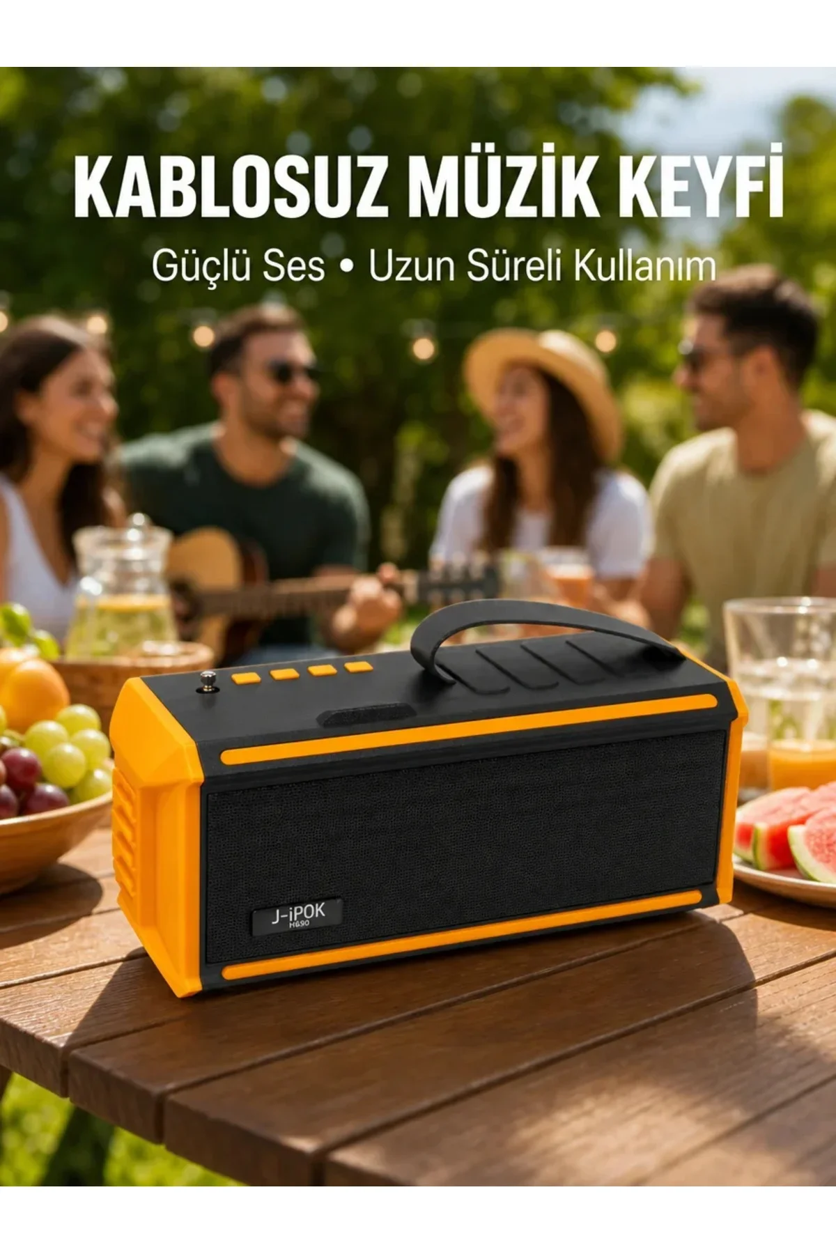 Taşınabilir J-IPOX P520 1200 mAh Bluetooth Hoparlör Mikrofonlu Yeni Nesil Taşınabilir J-IPOX P520 1200 mAh Bluetooth Hoparlör Mikrofonlu Yeni Nesil