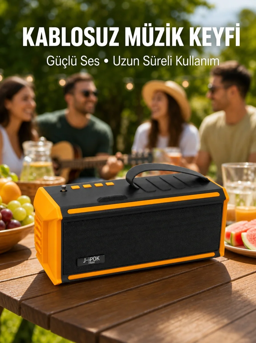 Taşınabilir J-IPOX P520 1200 mAh Bluetooth Hoparlör Mikrofonlu Yeni Nesil Taşınabilir J-IPOX P520 1200 mAh Bluetooth Hoparlör Mikrofonlu Yeni Nesil
