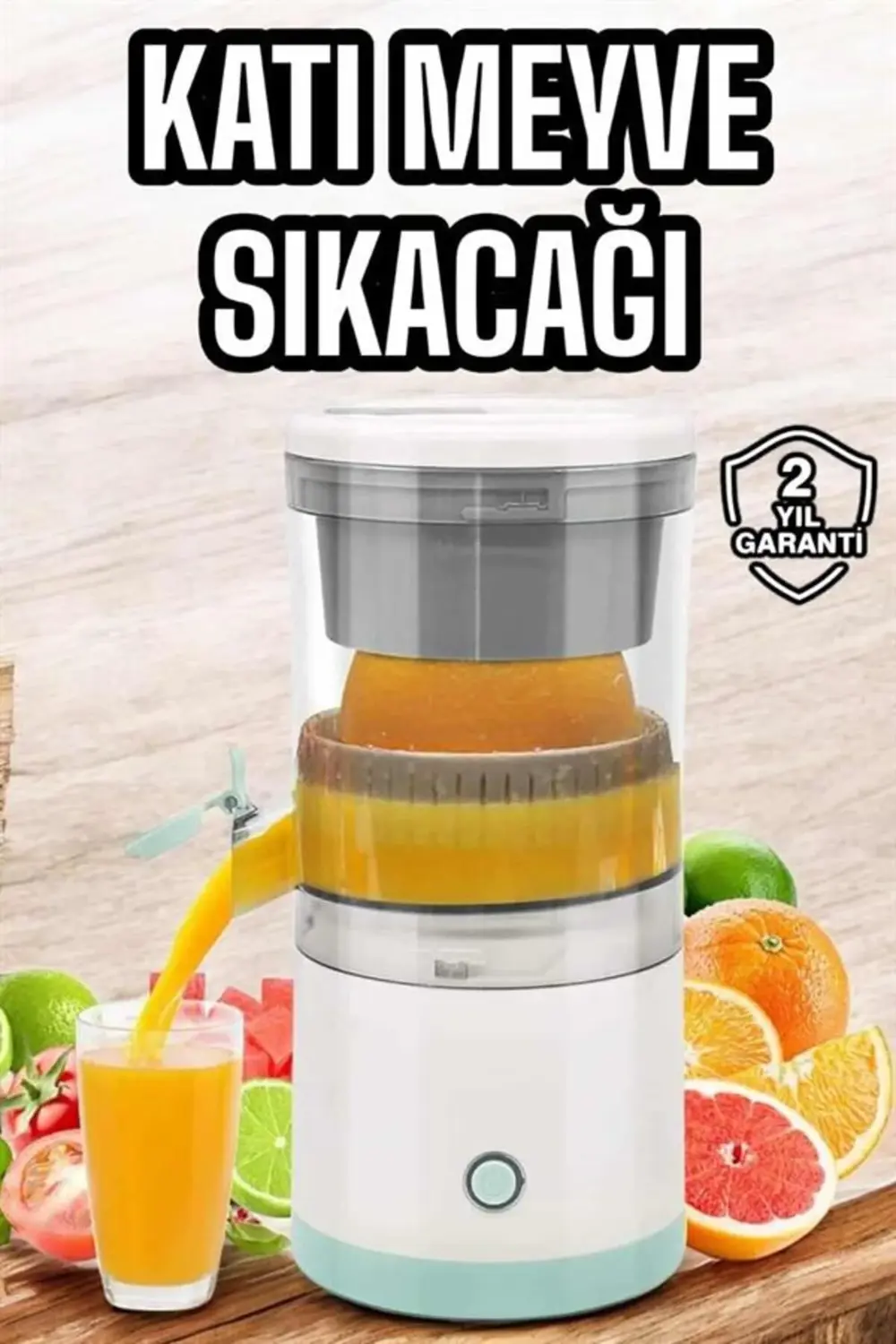 Taşınabilir Kablosuz Taşınabilir Şarjlı Narenciye Sıkacağı Portak