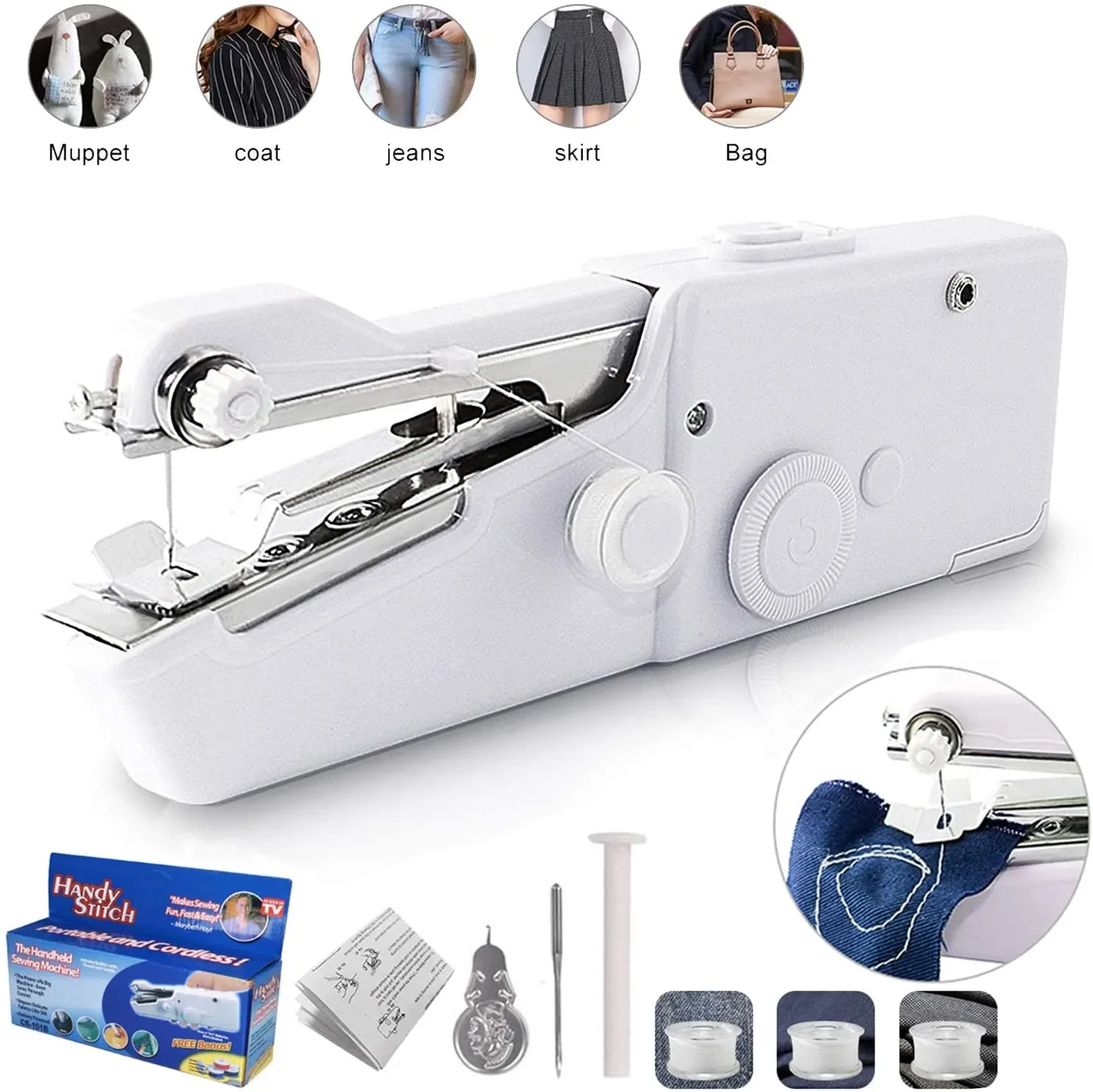 Taşınabilir, Kablosuz, Denim Kumaş Dikimi Yetenekli, El Dikiş Mak