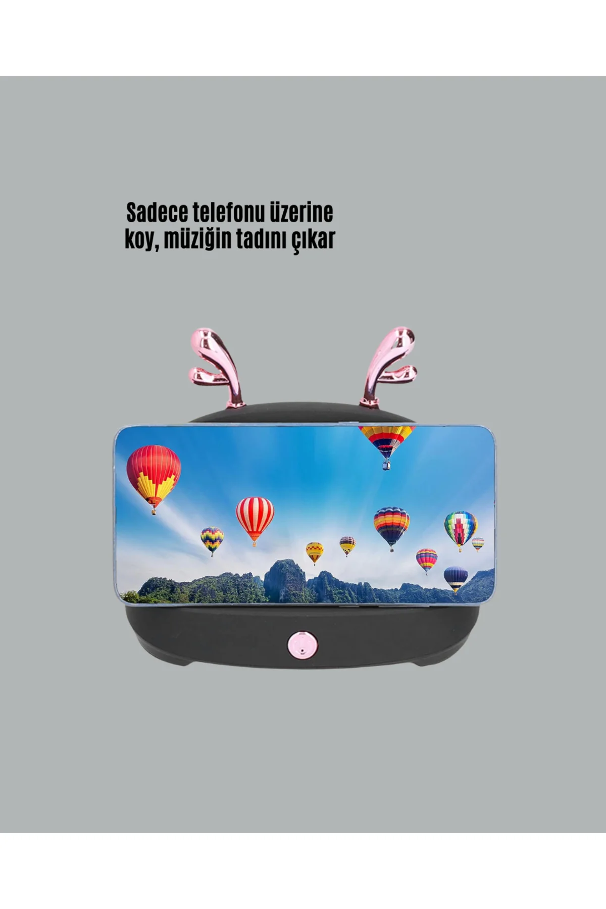 Taşınabilir Kablosuz Telefon Tutucu ve Bluetooth Hoparlör – Kompa