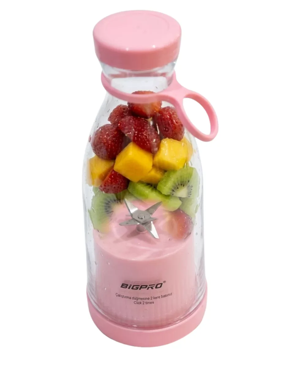 Taşınabilir Kablosuz Blender: Taze Smoothie ve Meyve Karıştırıcı (Kompakt Tasarım ve USB Şarjlı)