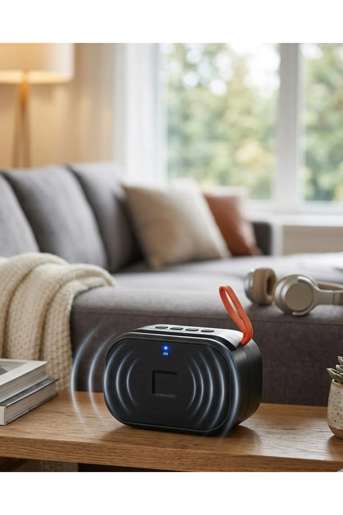 Taşınabilir Kablosuz Bluetooth Hoparlör USB TF Kart Destekli Ses 