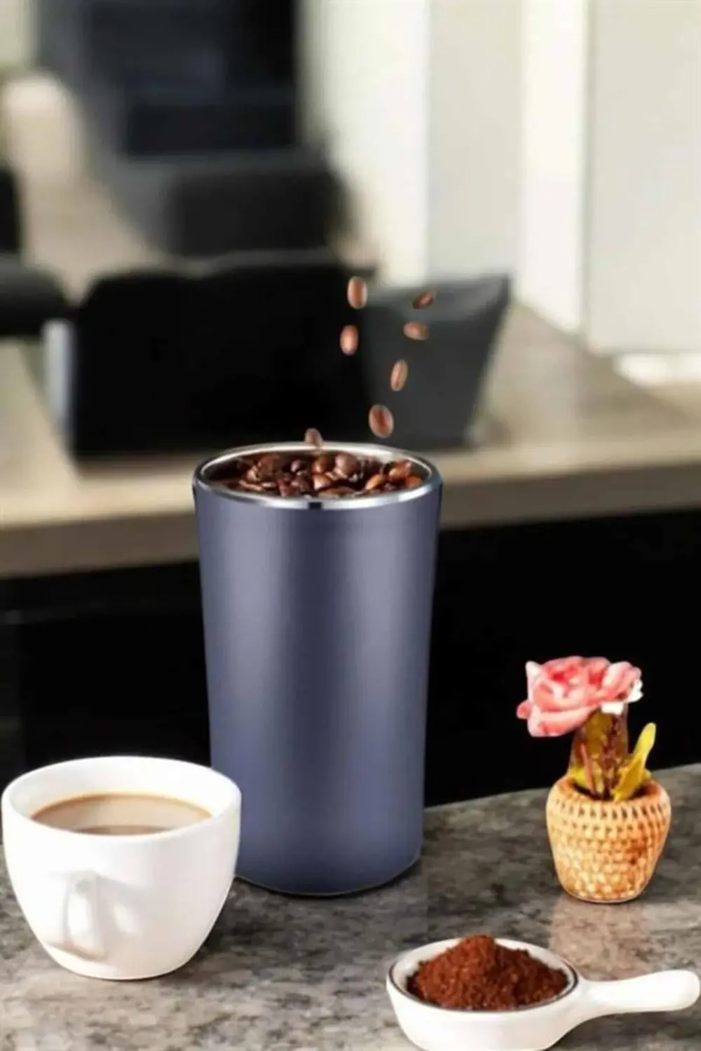 Taşınabilir Kahve & Baharat Öğütücü, Kolay Temizlenebilir ve Uzun