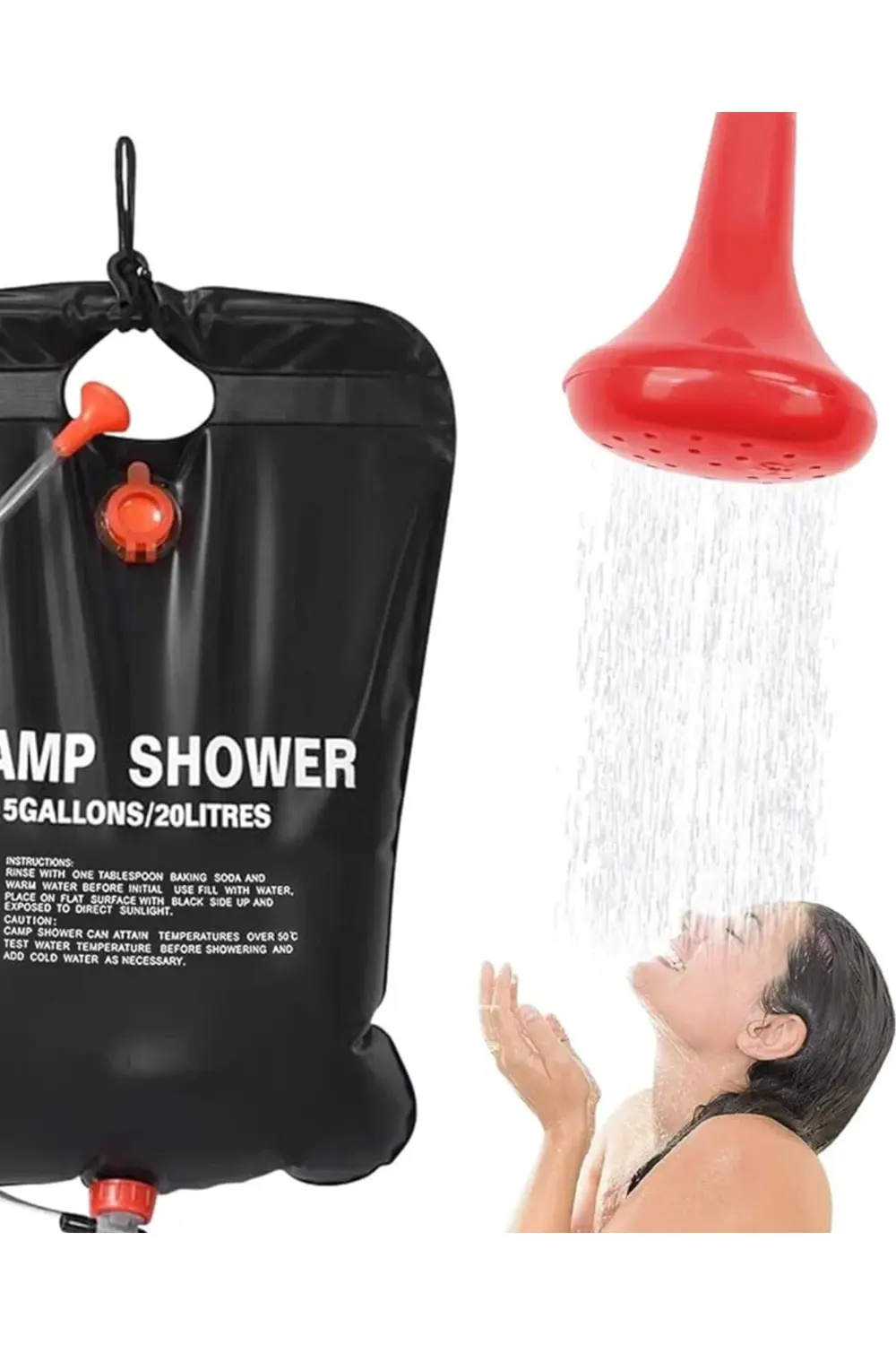 Taşınabilir Kamp Duşu Solar Isıtmalı 20 Litre Su Kapasiteli Hijye