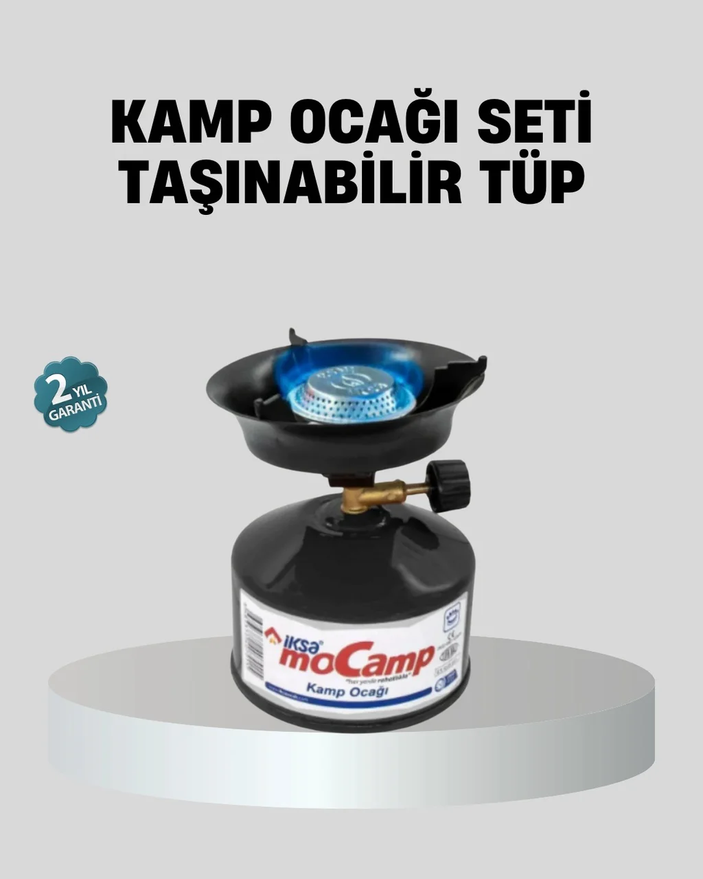 Taşınabilir Kamp Ocağı Seti Pişirme Alanı Ayarlanabilir Alev Çok 