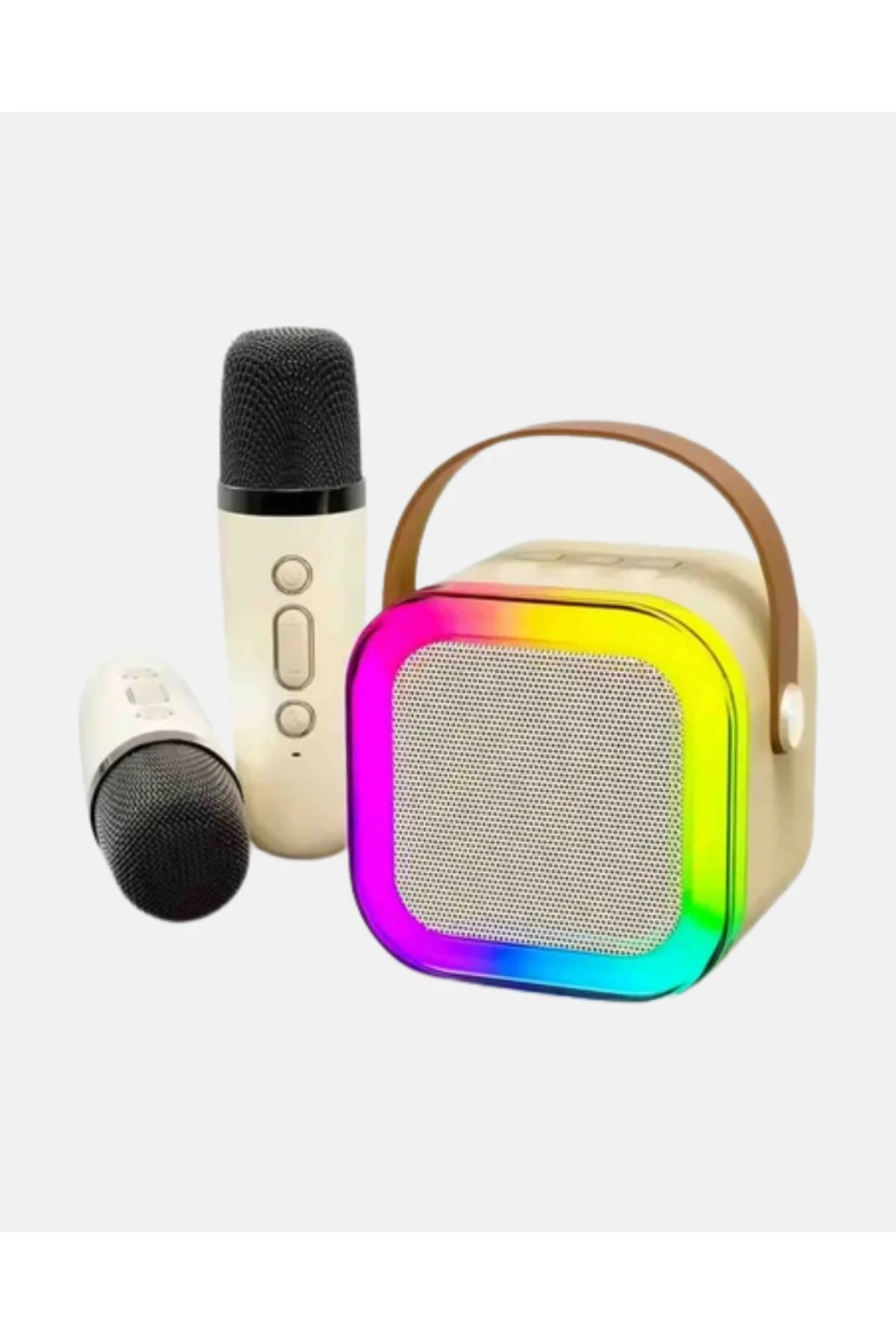 Taşınabilir Karaoke Hoparlör Bluetooth 5.0 ve Çift Mikrofonlu