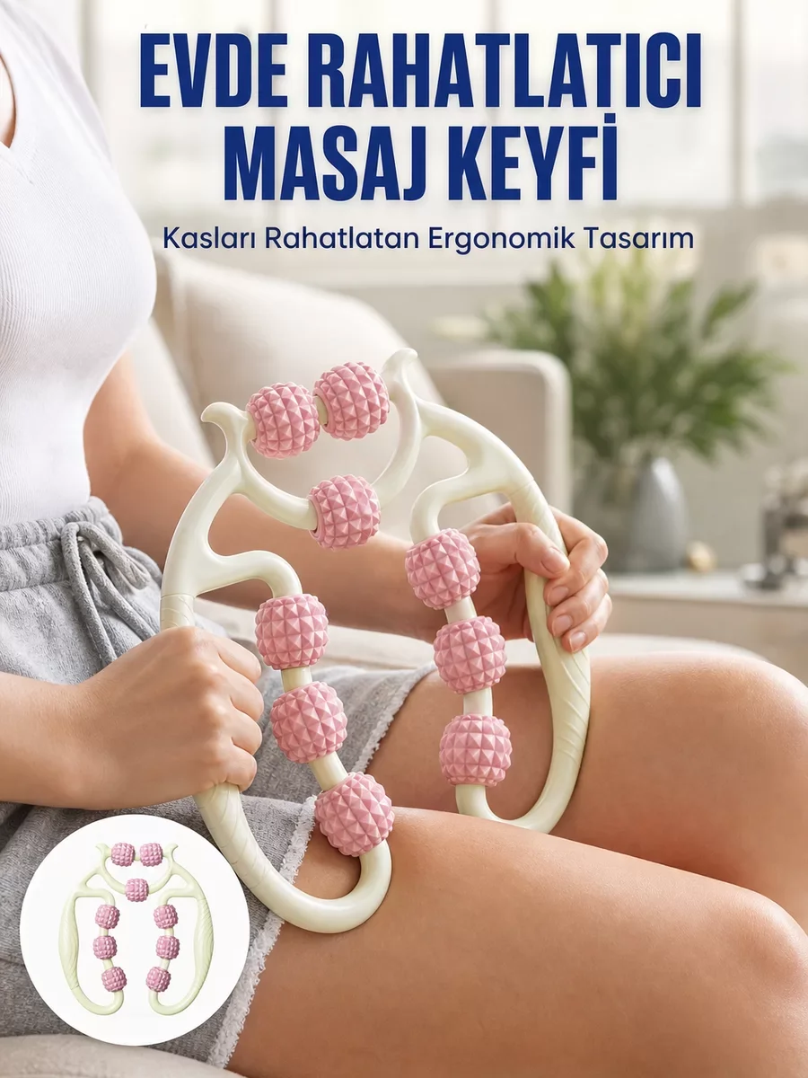 Taşınabilir Kas Masaj Aparatı - Spor Sonrası Rahatlatıcı, Selülit ve Kas Gerginliği İçin Profesyonel Cihaz