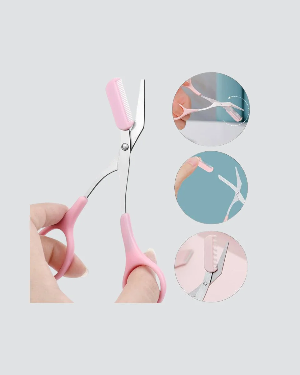 Taşınabilir Kaş ve Kirpik Düzenleme Makası – Ergonomik Tasarım