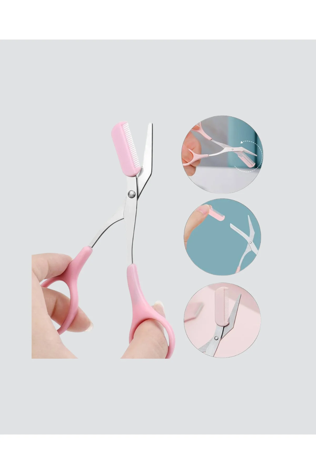 Taşınabilir Kaş ve Kirpik Düzenleme Makası – Ergonomik Tasarım - 