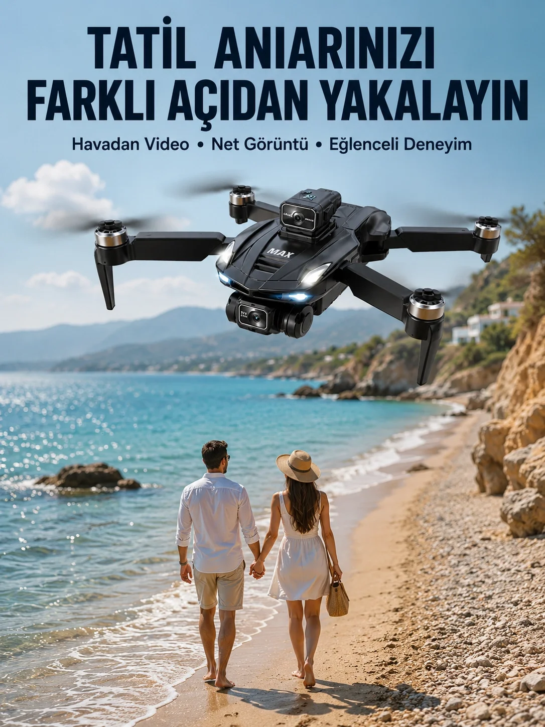 Taşınabilir Katlanabilir Drone ile Açık Alanlarda Keyifli Uçuş Deneyimi Fiyatı, Yorumları ve Özellikleri