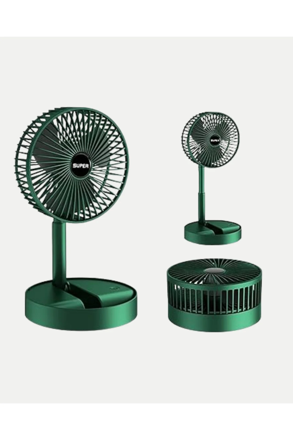 Taşınabilir Katlanabilir Mini Fan 3 Kademeli Şarj Edilebilir
