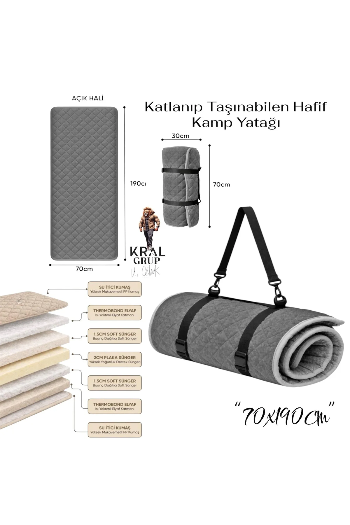 Taşınabilir Katlanır Outdoor Matı, Katlanır Yatak, Karavan Kamp Y