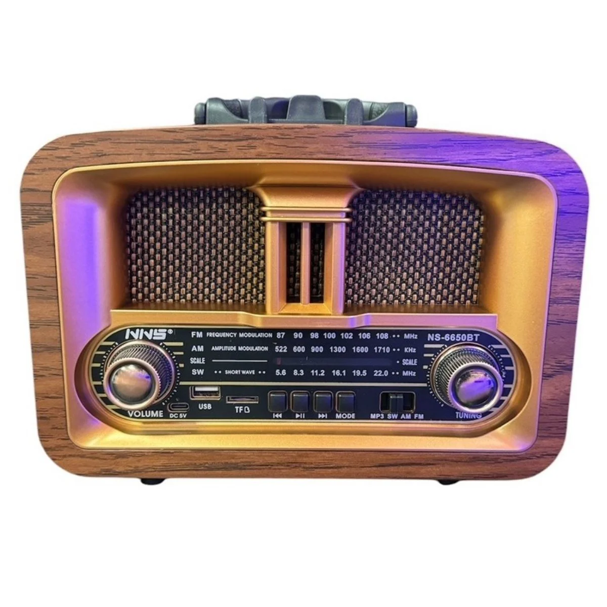 Taşınabilir Klasik Am/fm/sw Retro Ev Radyo Usb İle Şarj Olabilen Retro Radyo 5224