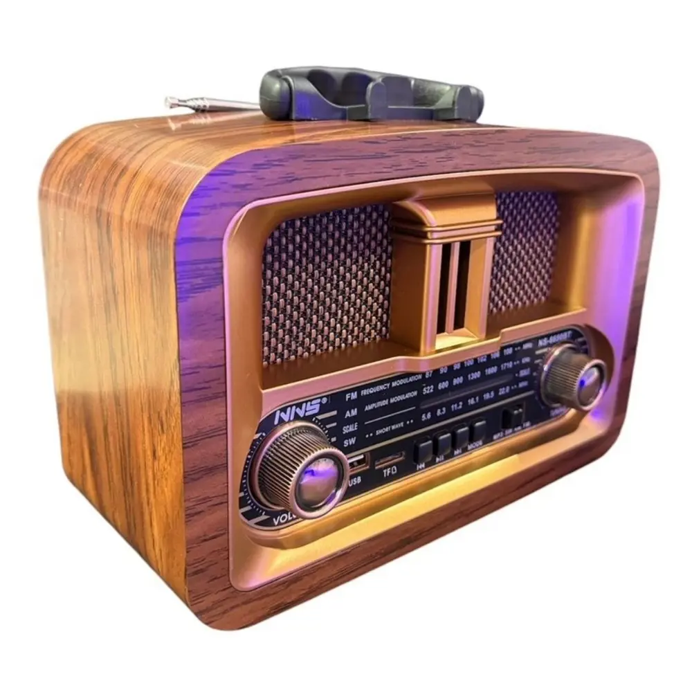 Taşınabilir Klasik AM/FM/SW  Retro Ev Radyo USB ile Şarj Olabilen