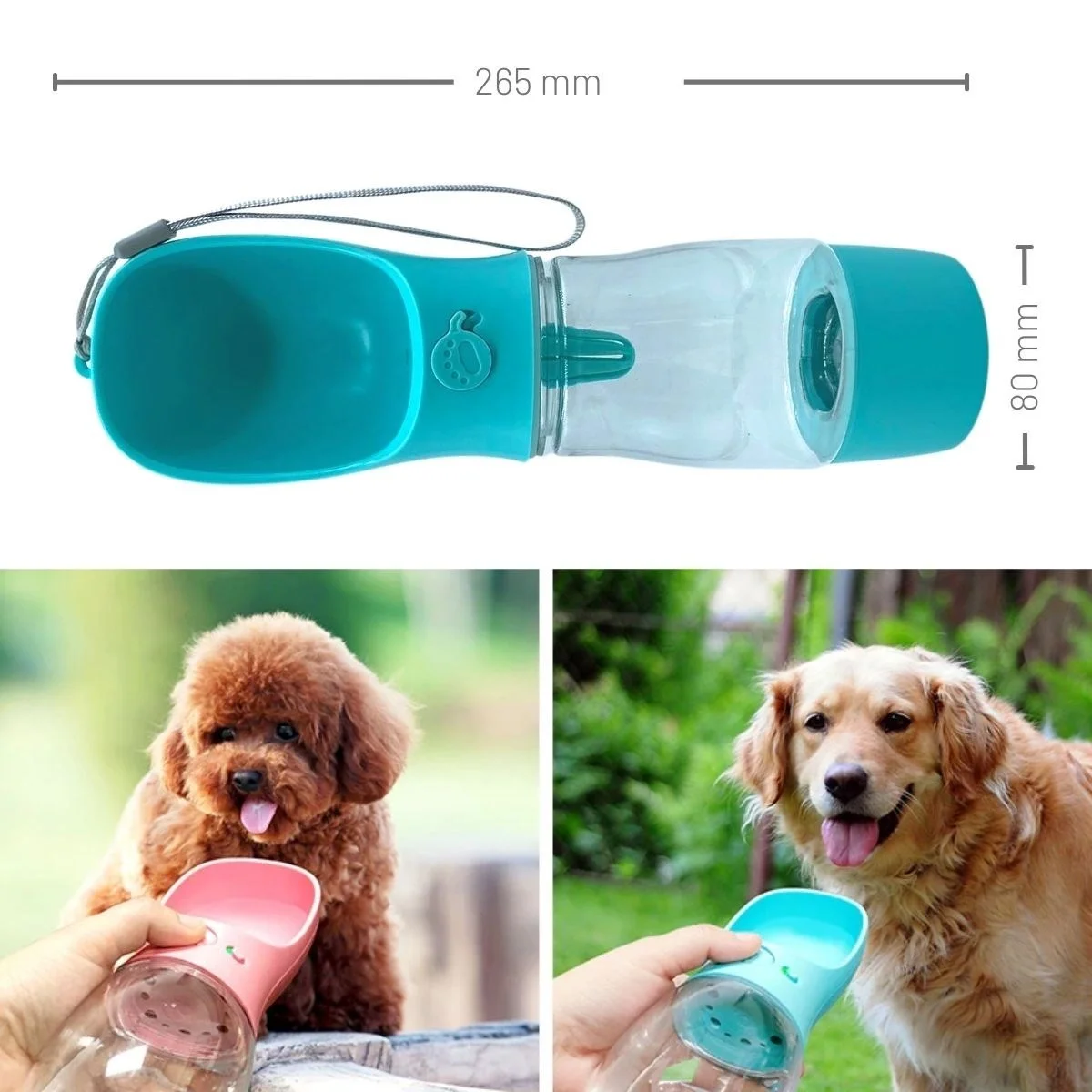 Taşınabilir Mama Hazneli Evcil Hayvan Suluğu Seyahat Kabı Kilitlenebilen Su Sızdırmaz 380ml Bx40 Fiyatı, Yorumları ve Özellikleri
