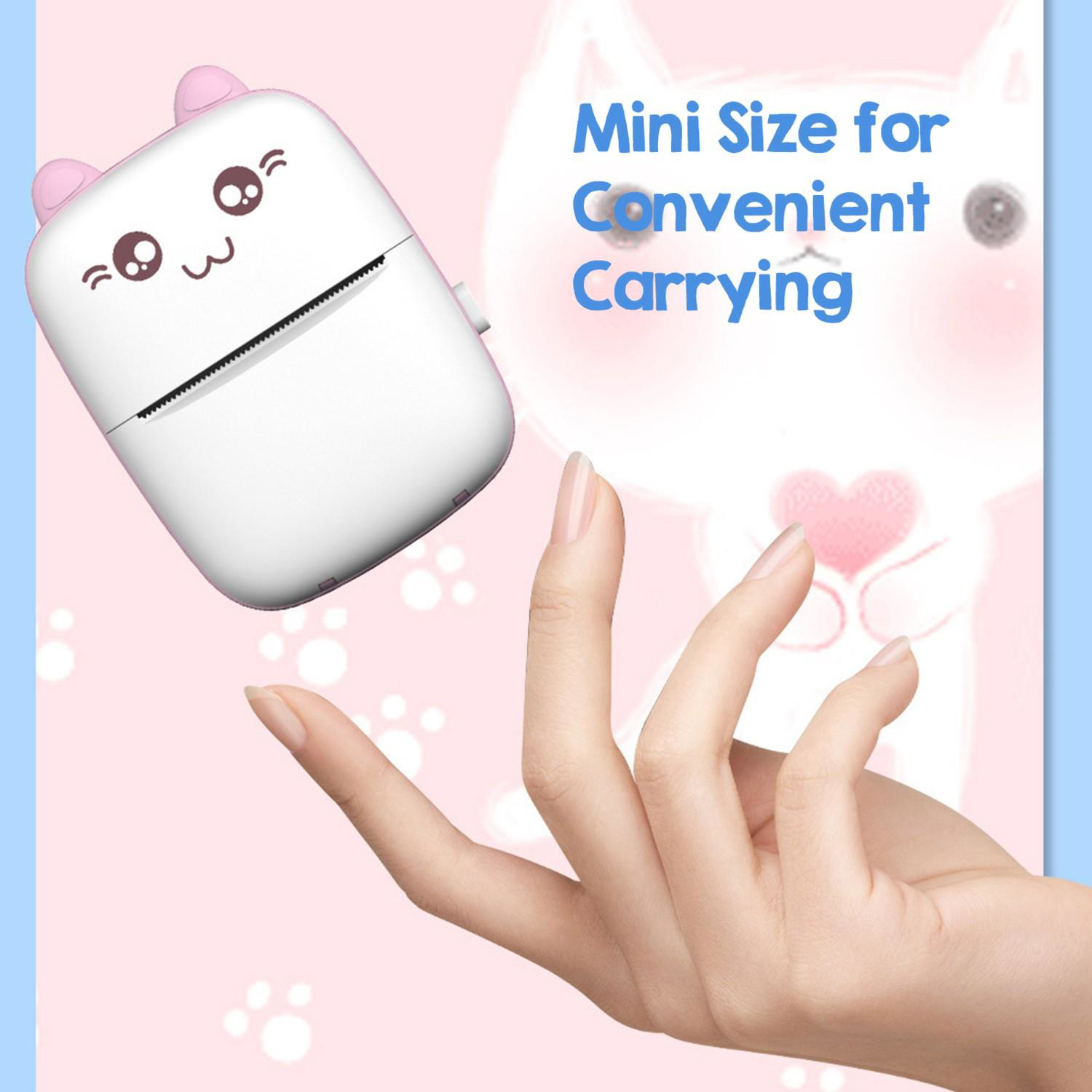 Taşınabilir Mini Cep Yazıcı Bluetooth Termal Yazıcı 