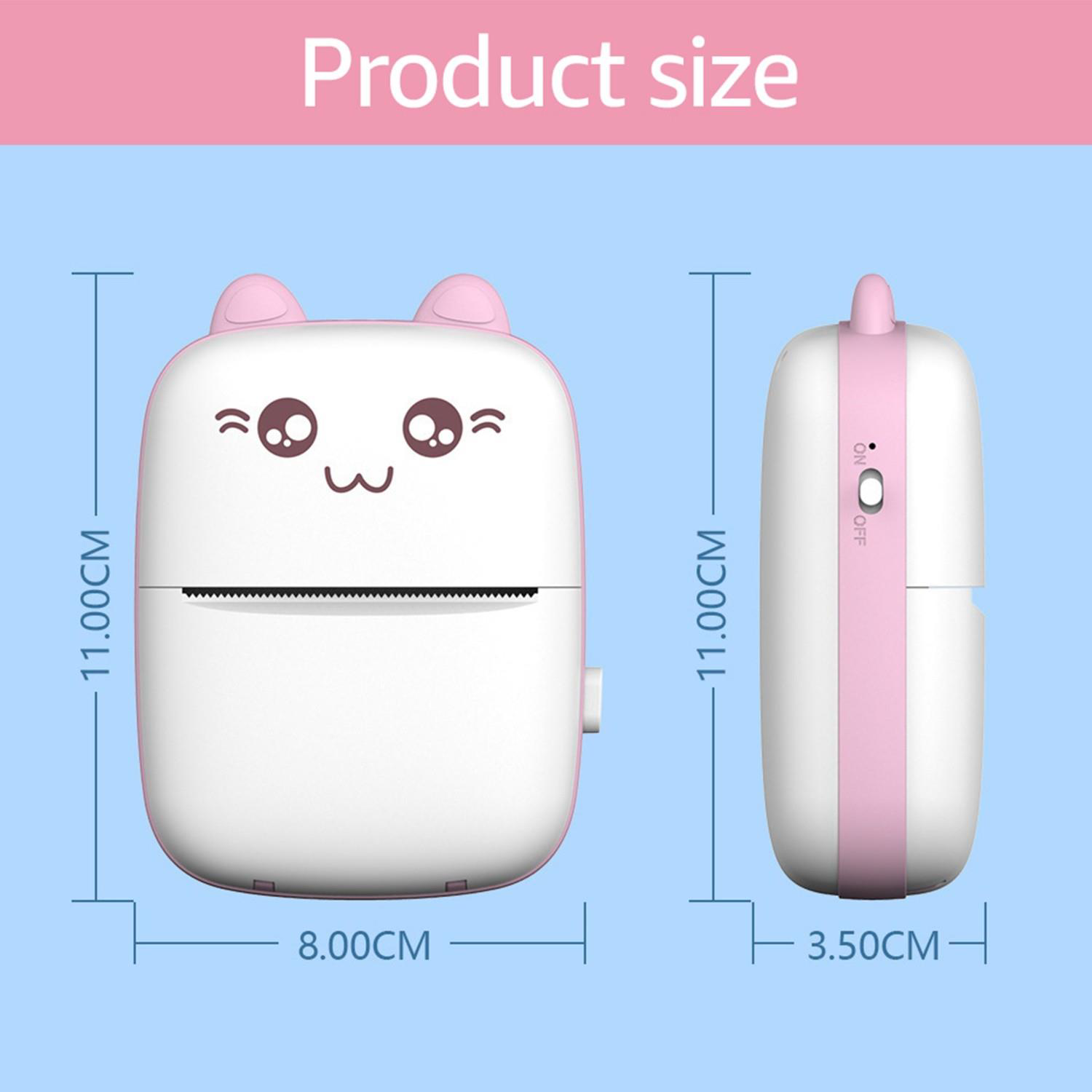 Taşınabilir Mini Cep Yazıcı Bluetooth Termal Yazıcı 