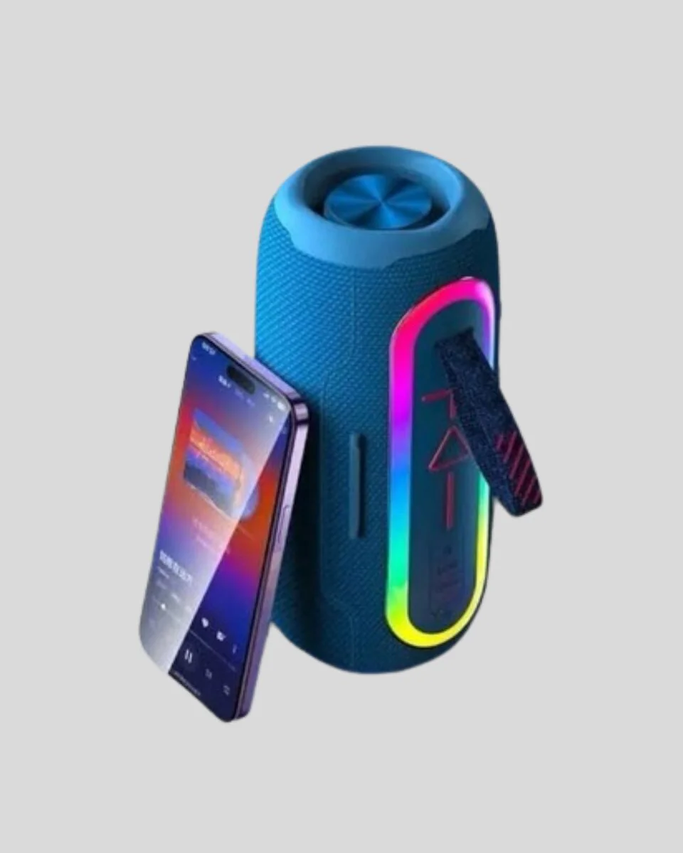 Taşınabilir Mini Bluetooth Hoparlör - Güçlü Ses ve Şık Kırmızı Tasarım
