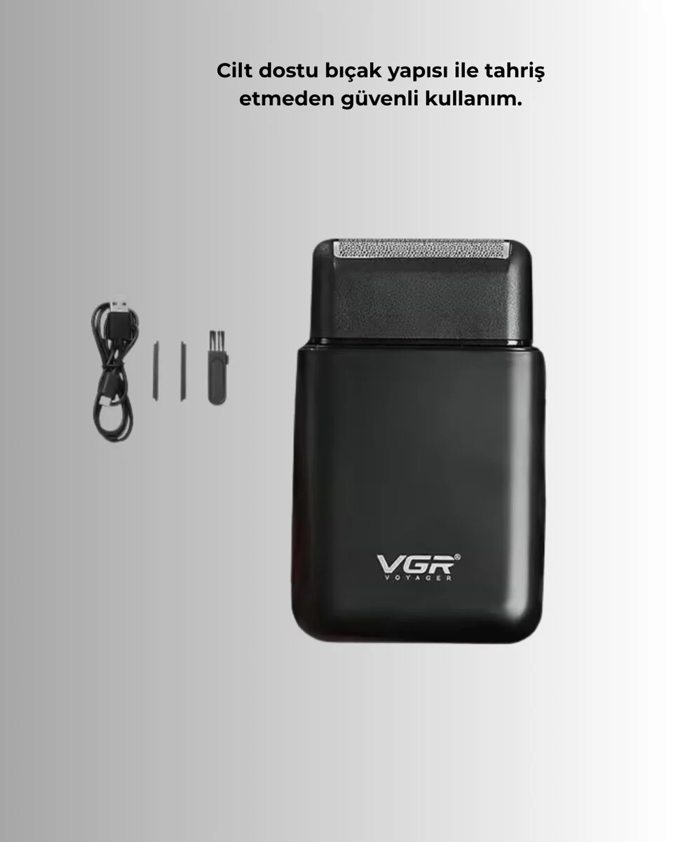 Taşınabilir Mini Elektrikli Tıraş Makinesi | Sessiz ve Güçlü Motor