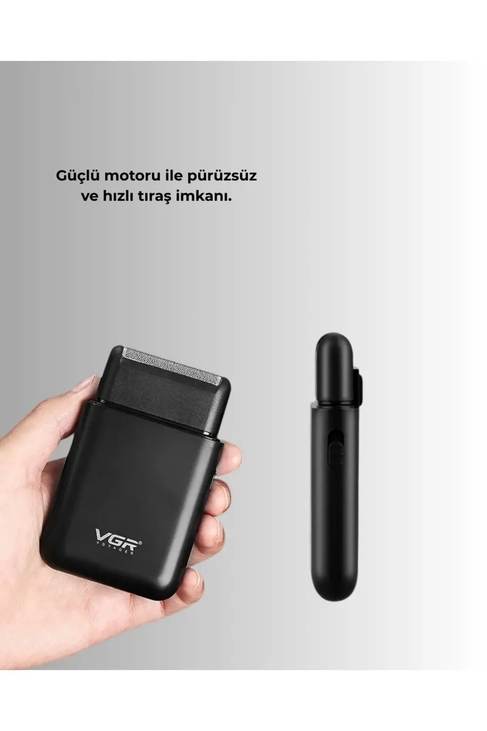 Taşınabilir Mini Elektrikli Tıraş Makinesi | Sessiz ve Güçlü Moto