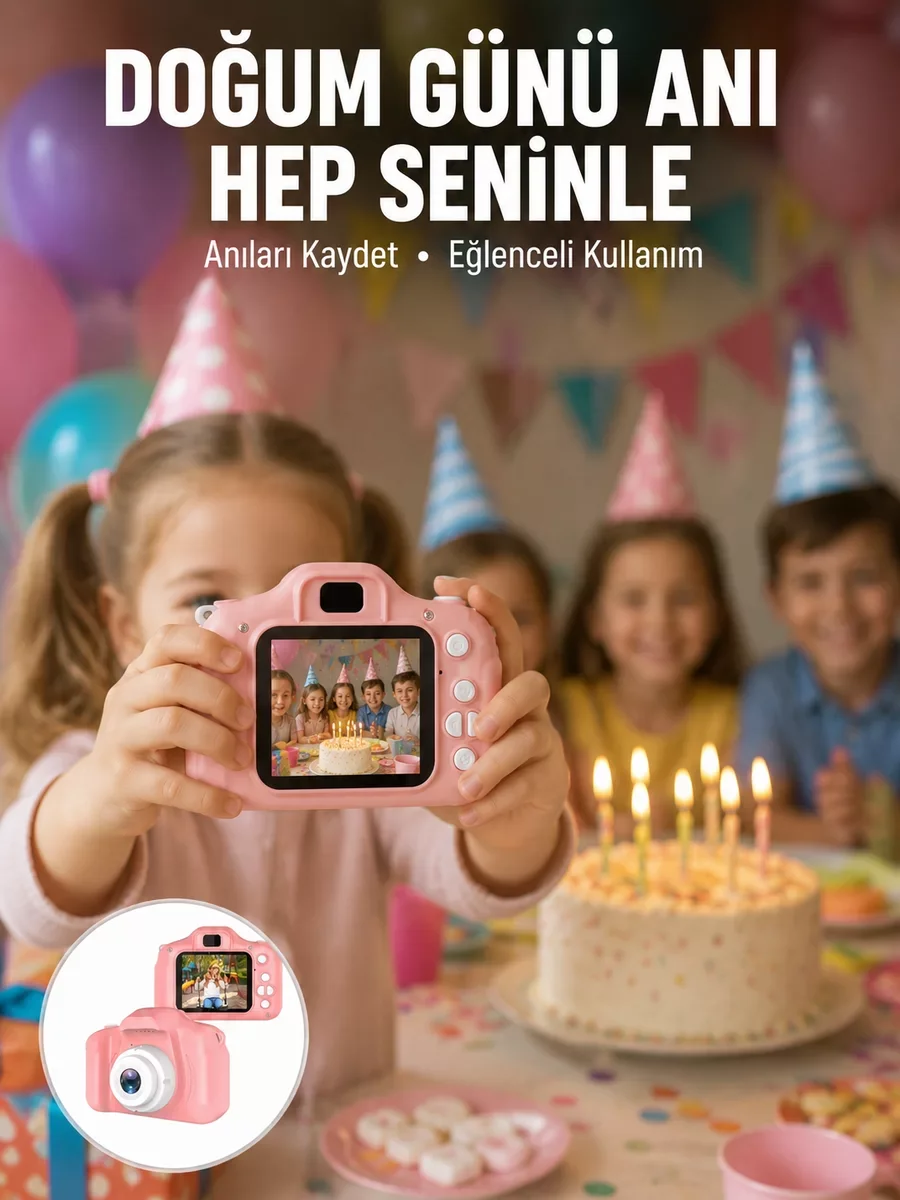 Taşınabilir Mini Kamera HD Video Fotoğraf Çekimli - Günlük Yaşam Kayıtları İçin