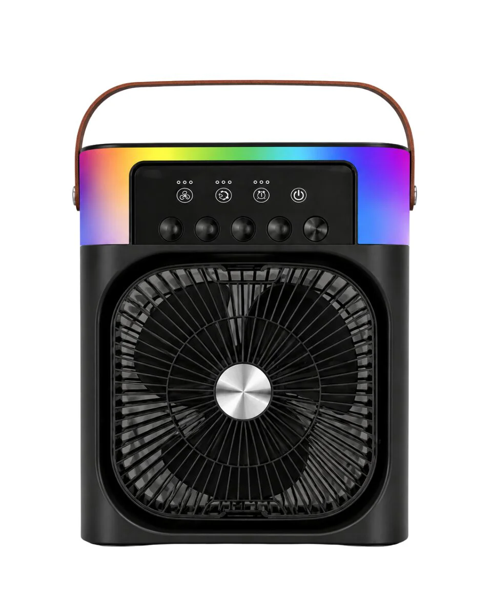 Taşınabilir Mini Klima Nemlendirici Fan RGB Led Aydınlatmalı USB Fan