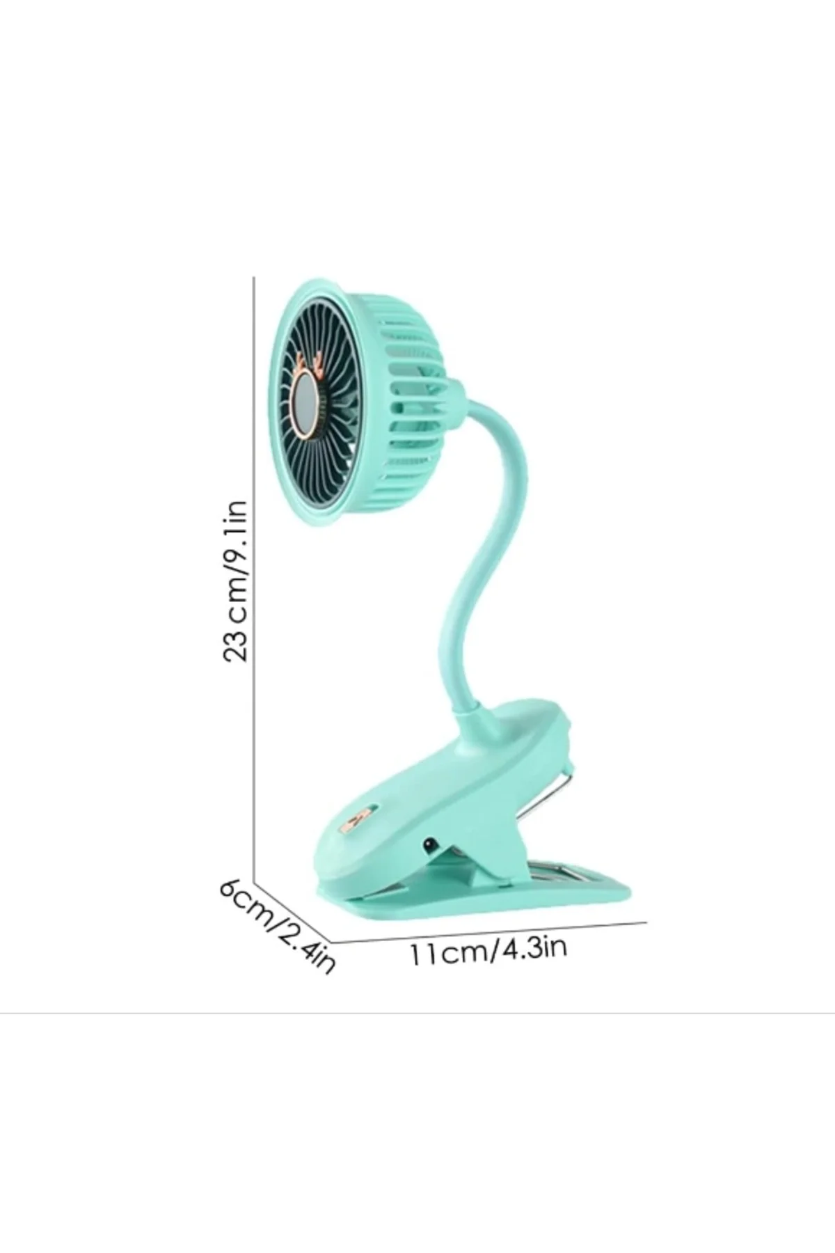 Taşınabilir Mini Klips Bebek Arabası Fanı, Fan Elektrikli Soğutma Hava Sirkülatöründe 360 Derece Dön Taşınabilir Mini Klips Bebek Arabası Fanı, Fan Elektrikli Soğutma Hava Sirkülatöründe 360 Derece Dön - Görsel 2