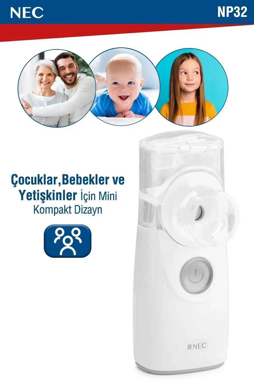 Taşınabilir Mini Mesh Nebulizatör Sessiz Hafif Hava Makinesi