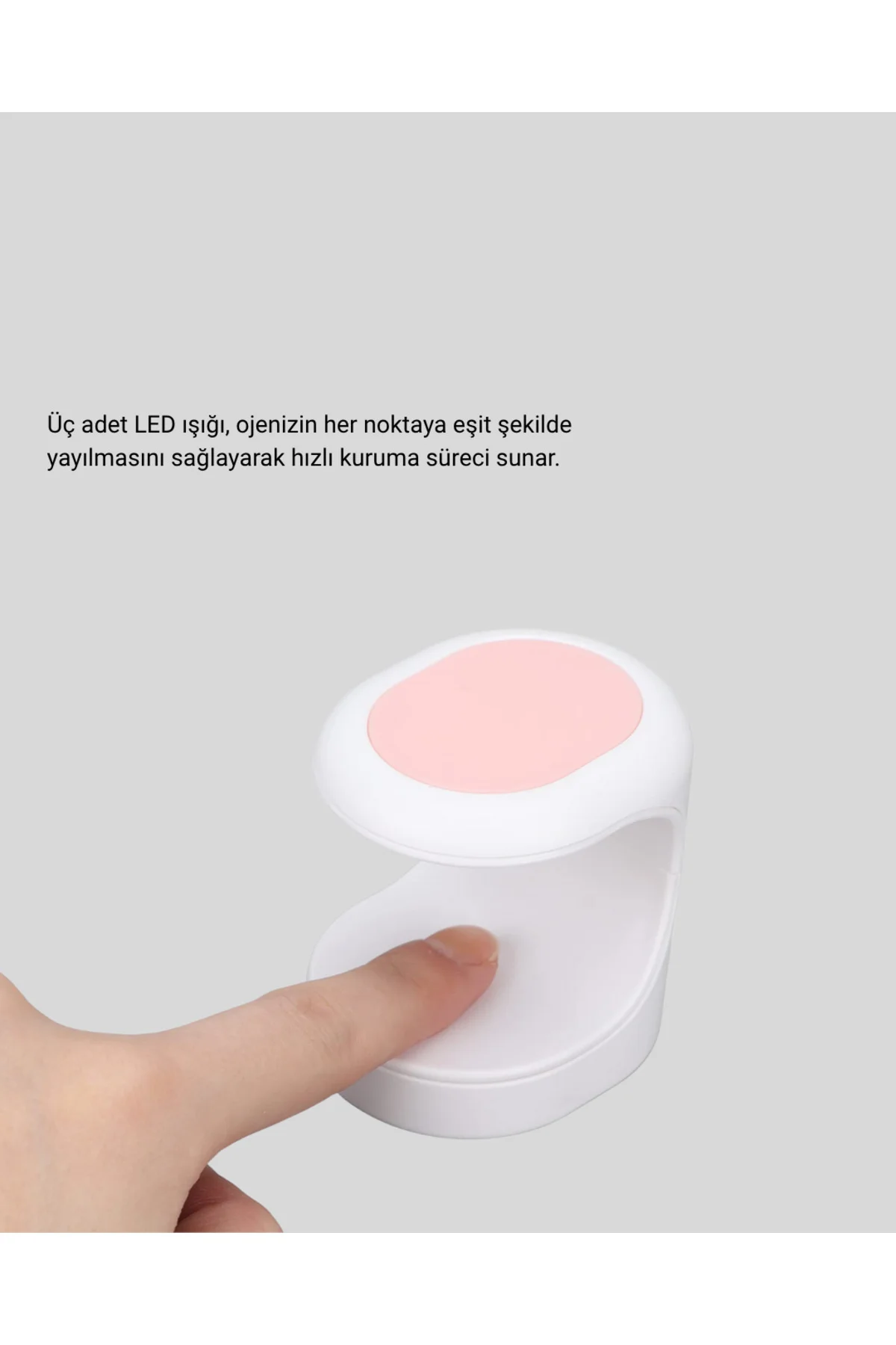 Taşınabilir Mini Oje Kurutma Makinesi 16W UV LED Hızlı Etkili Kur