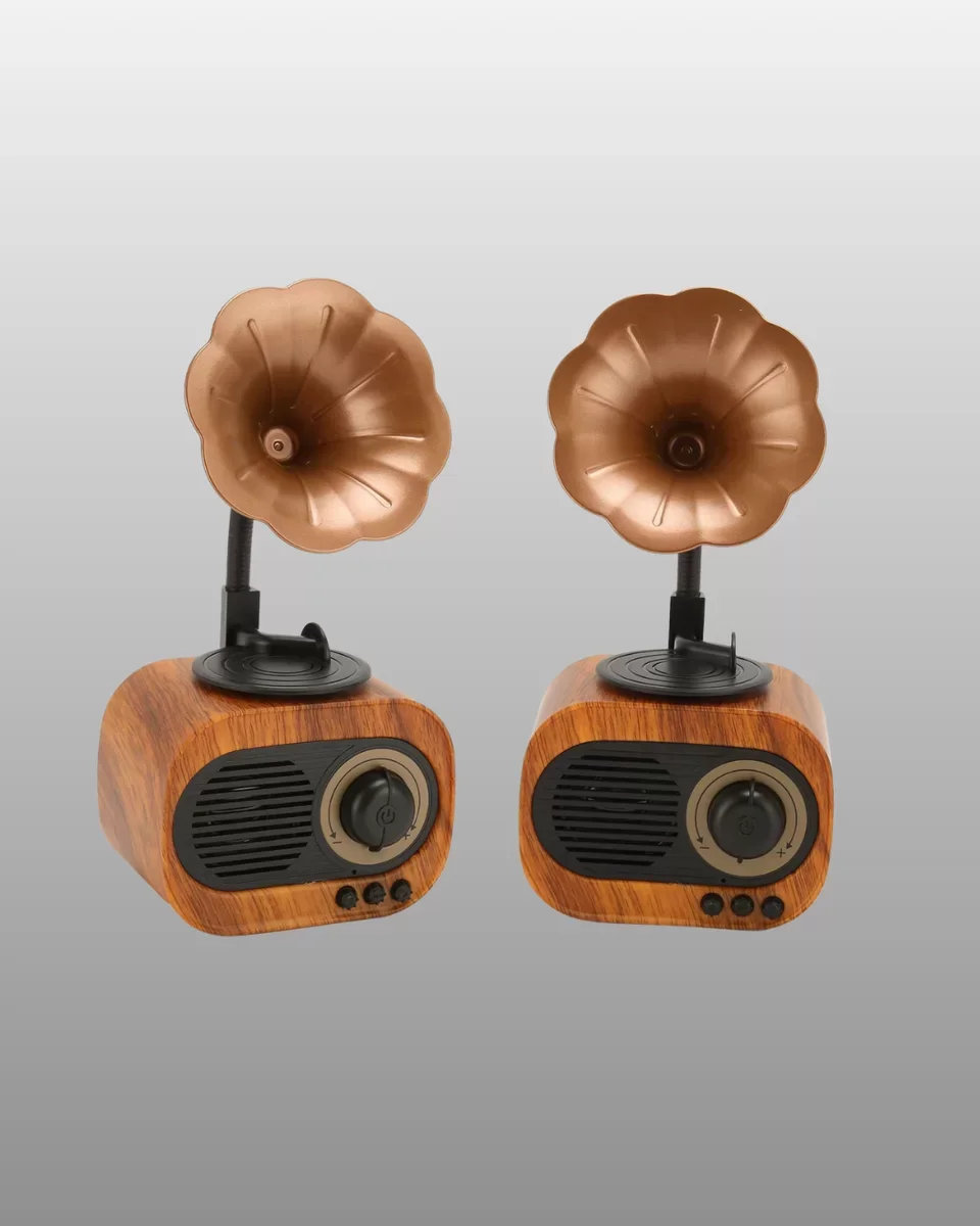 Taşınabilir Mini Retro Radyo Bluetooth Hoparlör - Yeni Nesil Tasarım