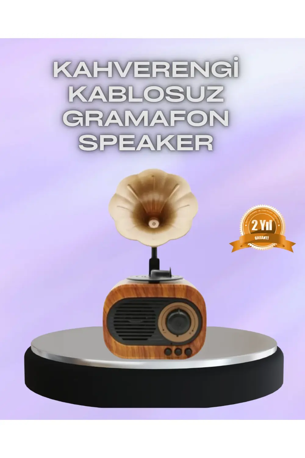 Taşınabilir Mini Retro Radyo Bluetooth Hoparlör USB SD AUX Destek