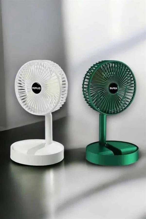 Taşınabilir Mini Soğutucu Vantilatör - 3 Hızlı Ayarlı, Şarj Edilebilir ve Katlanabilir Tasarım