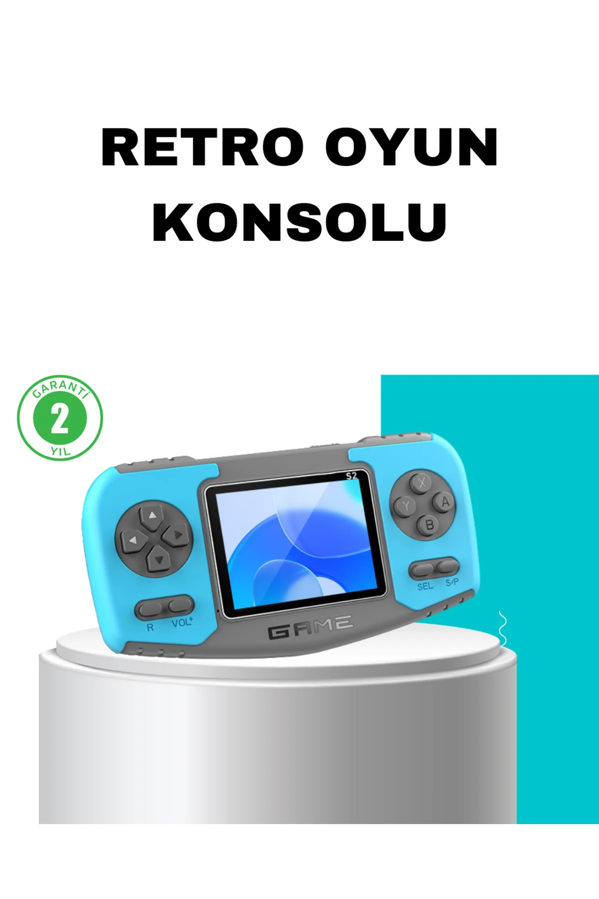 Taşınabilir Mini Video Oyun Konsolu Ergonomik Tasarım